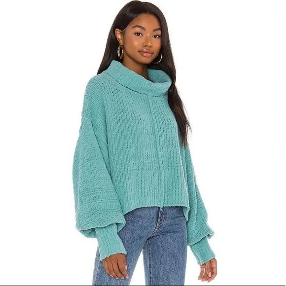 Free People Be Yours Pullover Emerald Aura - Picture 6 of 8